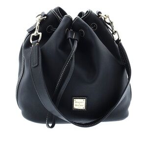 Dooney & Bourke Black Leather Bucket Bag